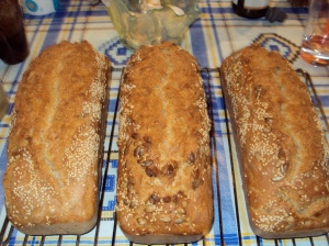 Home baked spelt bread